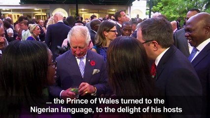 Britain's Prince Charles speaks Pidgin during Nigeria visit
