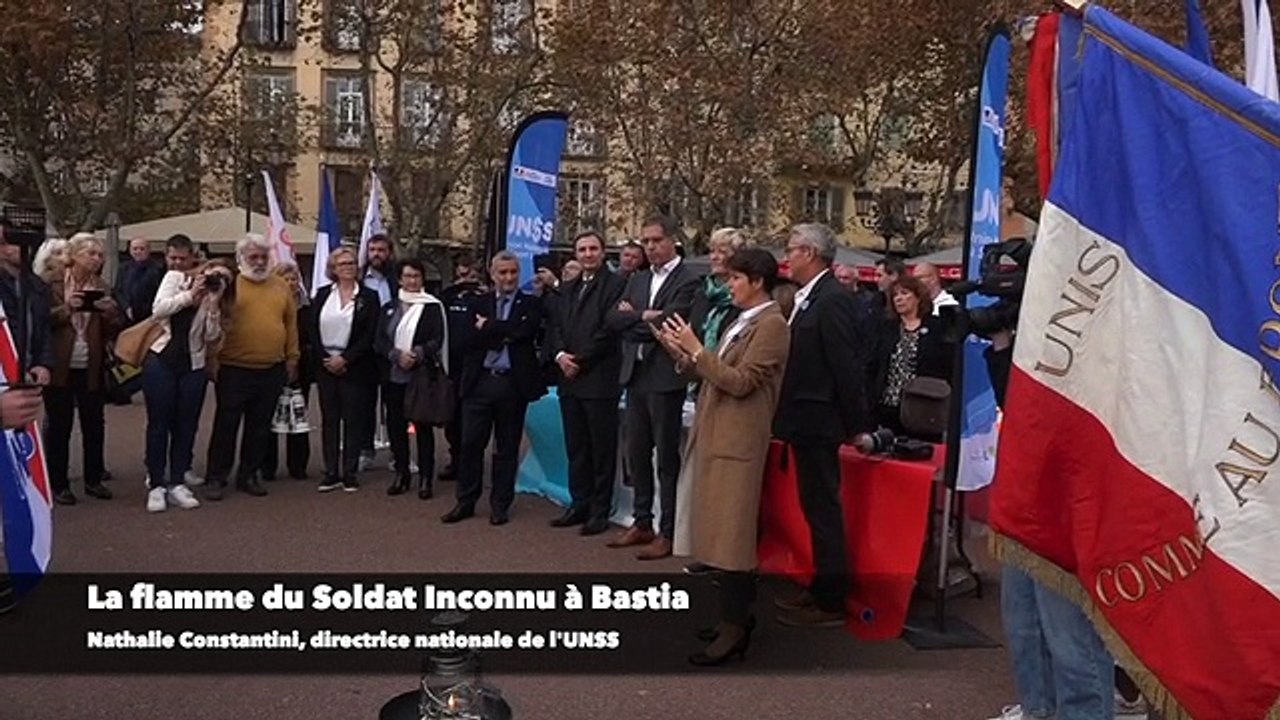 La flamme du Soldat Inconnu à Bastia