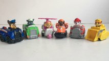 Paw Patrol Racers Marshall Chase Rubble Zuma Rocky Skye Nickelodeon - Unboxing Demo Review