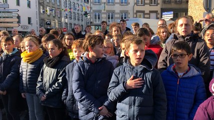Cérémonie du 11 novembre avec les écoles