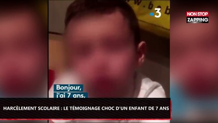 Harcèlement scolaire : Le témoignage bouleversant d'un enfant de 7 ans (Vidéo)