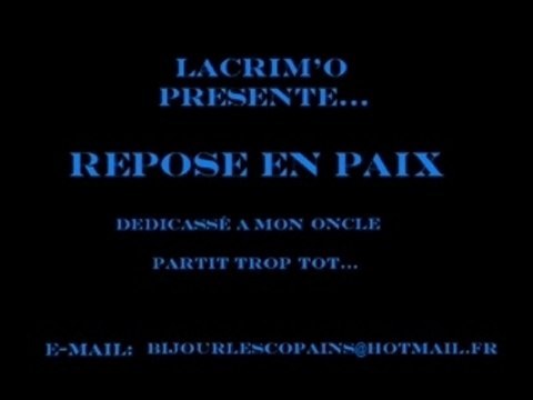 Lacrim'o repose en paix