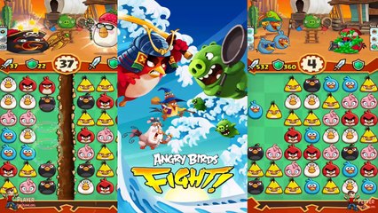 Angry Birds Fight - Defeat Dragon Pig Vs Gold Dragon Pig Gameplay