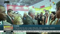 Díaz-Canel visita Exposición Internacional de Importaciones de China