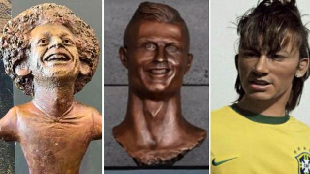 As piores esculturas de celebridades do esporte