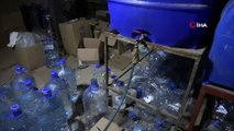 Gaziantep'te bir ambara sahte içki operasyonu: Binlerce litre kaçak içki ele geçirildi