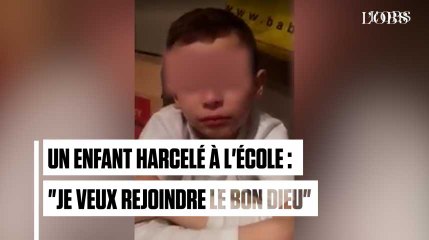 Un enfant de 7ans, harcelé à l'école : "J'ai envie de rejoindre le bon Dieu et mourir"