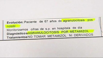 España: sanidad recomienda no vender ni recetar Nolotil a turistas