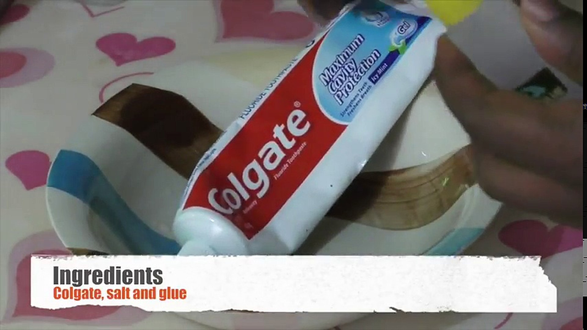 Colgate Toothpaste Slime 3 Ways No Glue No Borax 2