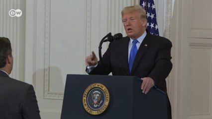 Trump se irrita com jornalista em entrevista coletiva