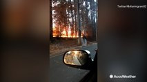 Explosive Camp Fire rapidly spreads in California