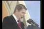 La réaction de Reagan quand un ballon éclate pendant son discours (Berlin)