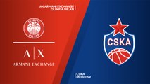 AX Armani Exchange Olimpia Milan - CSKA Moscow Highlights | Turkish Airlines EuroLeague RS Round 6