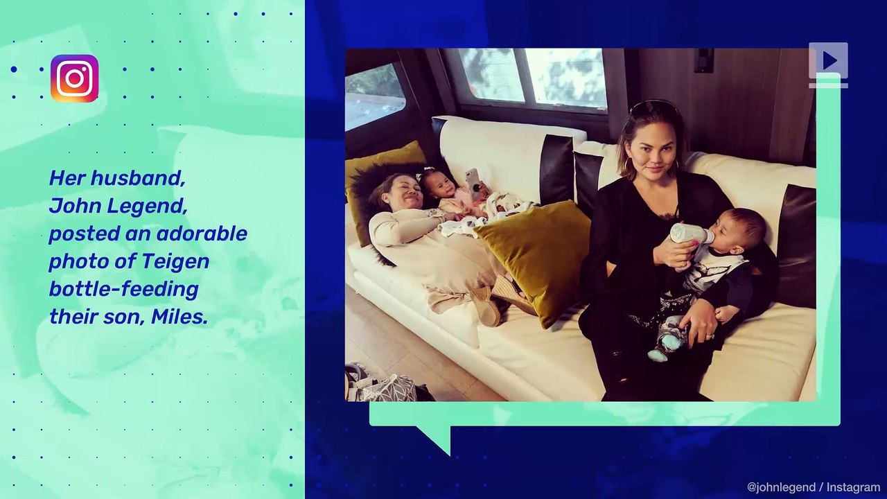 Chrissy Teigen Hilariously Claps Back at Mom-Shamer