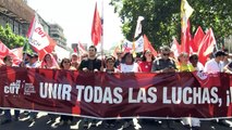 Sindicatos marchan en Chile contra políticas públicas de Piñera