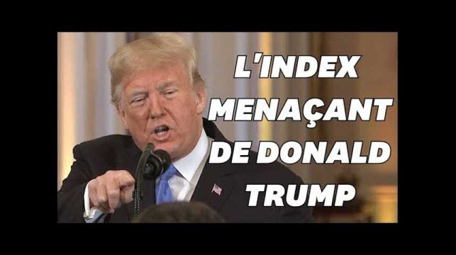 3 gestes de Trump lors de la conférence post midterms