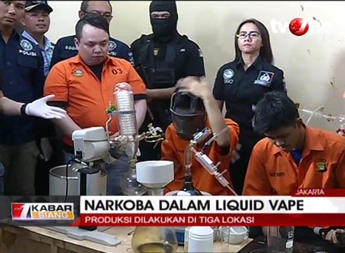 Polisi Gerebek Rumah Produksi Liquid Vape Narkoba