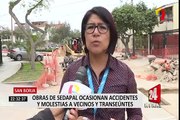 San Borja: obras de Sedapal ocasionan accidentes y molestias a vecinos y transeúntes