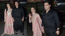 Arbaaz Khan and his girlfriend Georgia attended Arpita Khan's Diwali Party together | FilmiBeat