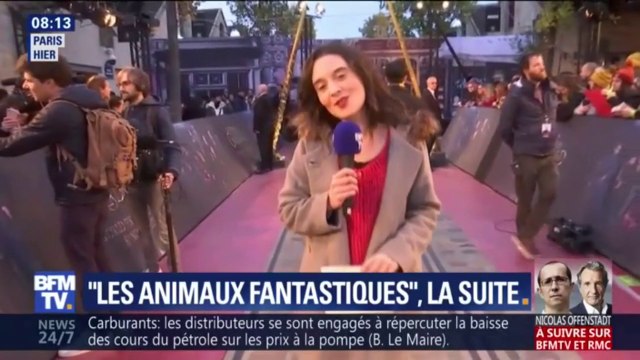 L'avant-première mondiale du film Les animaux fantastiques avait lieu jeudi à Paris