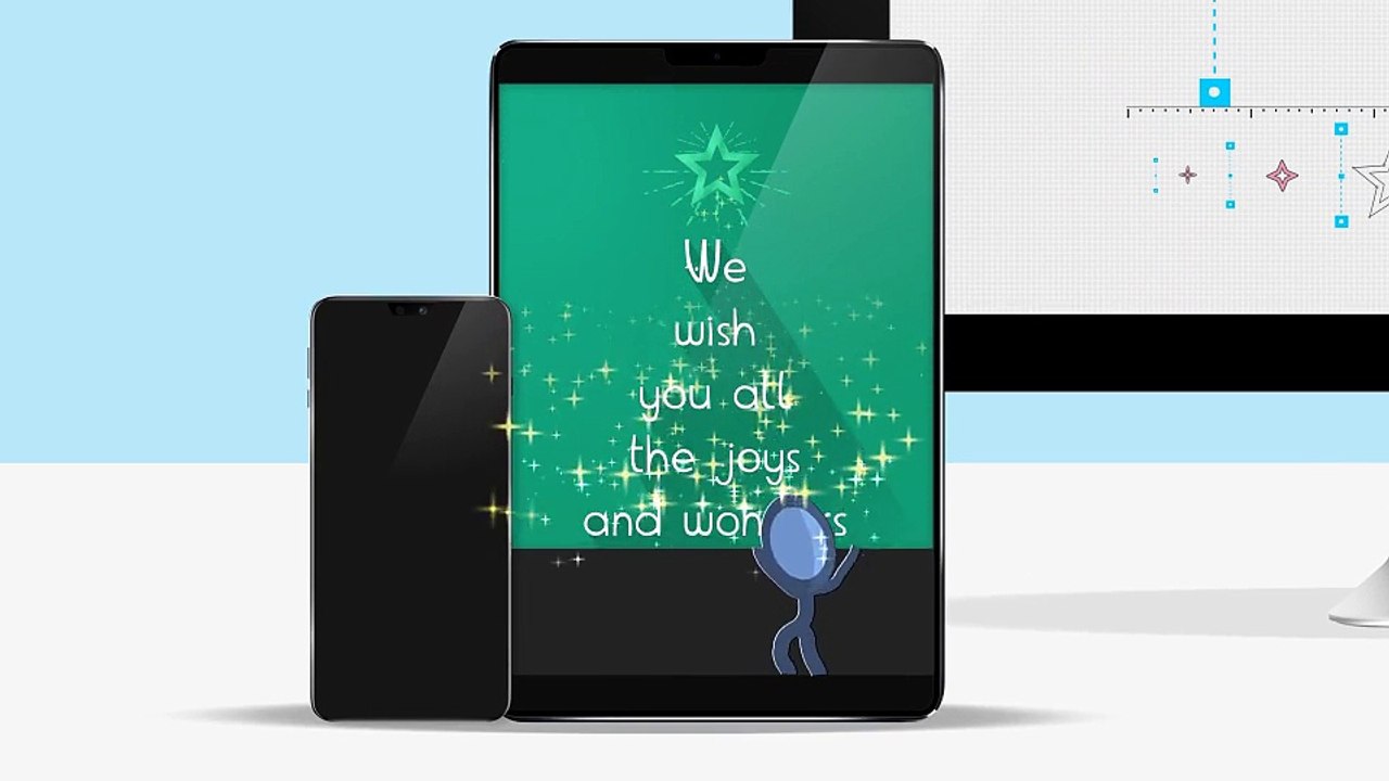 Responsive Holiday & New Year Greetings! After Effects project
