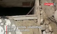 Baskın yapan jandarma ekiplerini şaşırtan görüntü: 3,5 metre çapında ve 10 metre derinliğinde