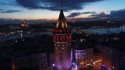 İstanbul’un Tarihi Mekanları Gece Havadan Görüntülendi