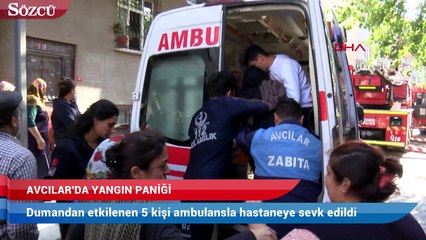 Avcılar’da korkutan yangın