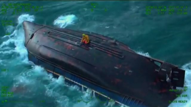 Stranded Fishermen Rescued From Capsized Vessel