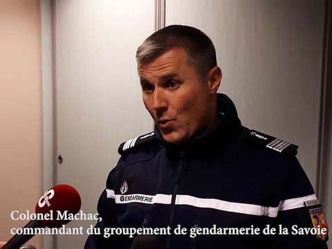 Colonel Machac, commandant le groupement de gendarmerie de la Savoie