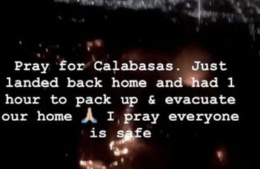 Kim Kardashian West's Calabasas home evacuated after mass fire
