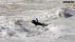Surfer gets wiped out riding 60ft wave off Nazaré beach