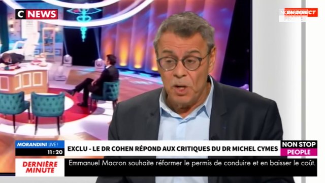 Morandini Live - Michel Cymes violent , amer : Jean-Michel Cohen lui répond (vidéo)