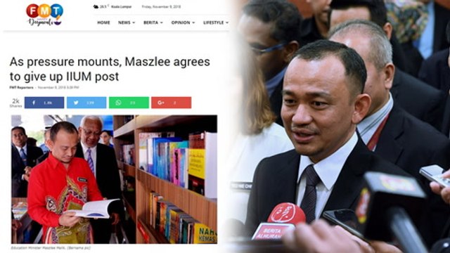 Maszlee gives up IIUM president post