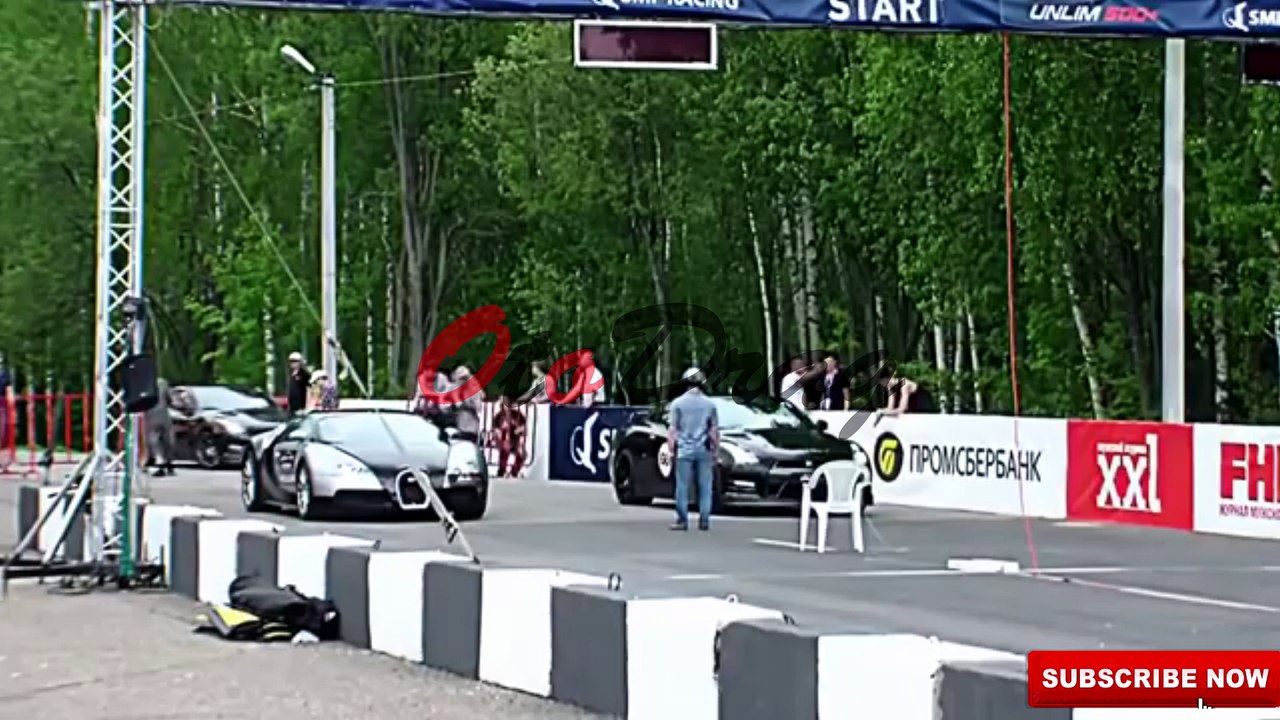 Drag Mobil Mahal Bugatti Veyron vs Nissan GTR