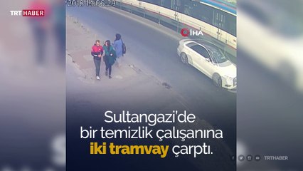 İstanbul’da temizlik işçisine iki tramvay çarptı