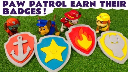 Paw Patrol Earn Their Play Doh Badges with Thomas and Friends - A Fun Toy Story for Kids