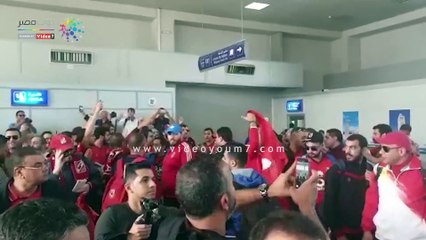 جماهير الأهلى تصل رادس لمؤازرة المارد الأحمر بنهائى أفريقيا