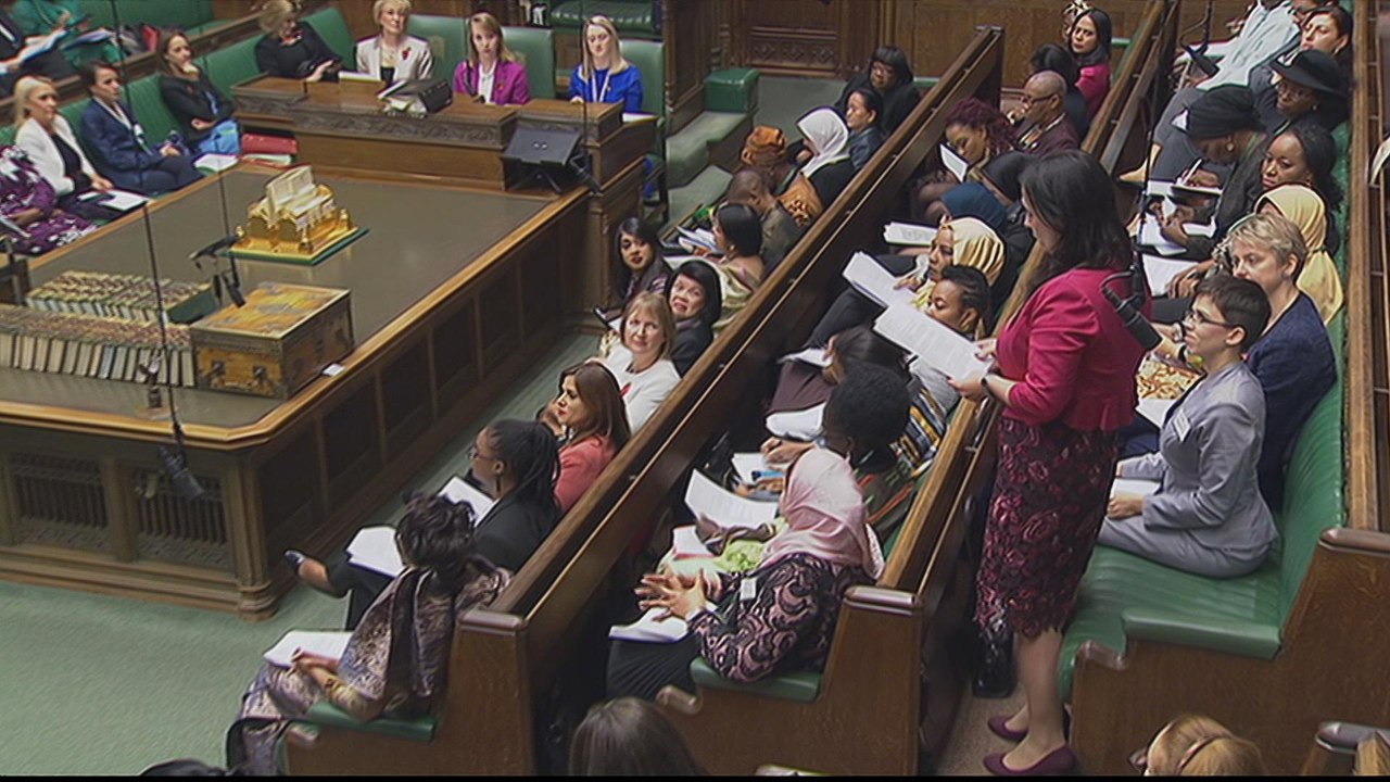 Female MPs gather in UK to celebrate a century of suffrage