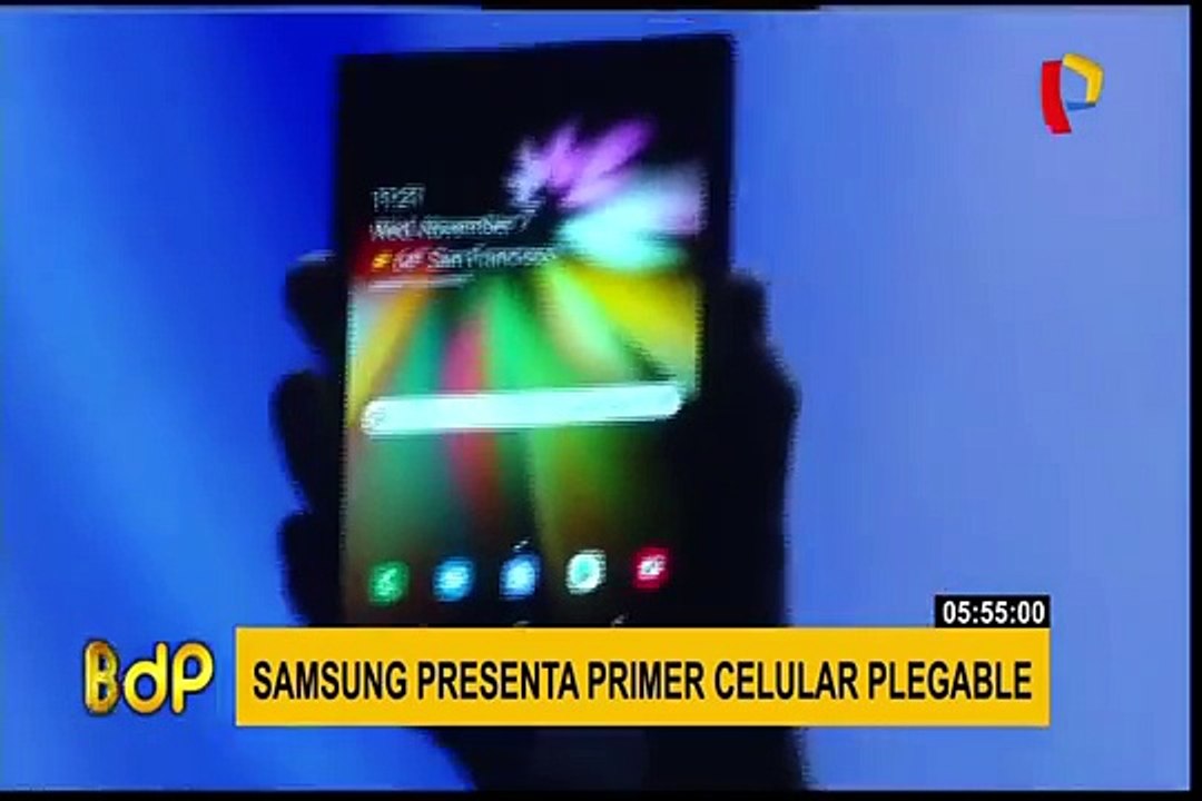 Samsung presentó el primer celular con pantalla plegable