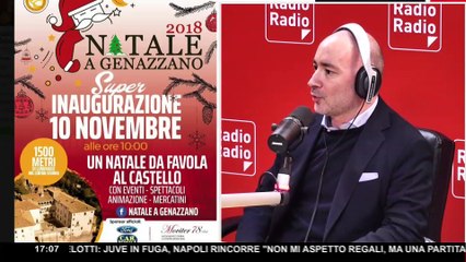 Radio Radio Lo Sport - Natale a Genazzano ne parliamo con il Sindaco di Genazzano  Fabio Ascenzi - 09 Novembre 2018