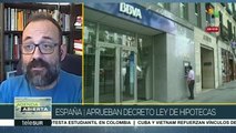 Salellas: poder judicial español cedió a la presión de los bancos