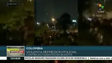 Violenta represión policial contra protesta estudiantil en Colombia