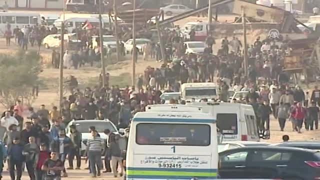 İsrail Askerleri Gazze Sınırında 25 Filistinliyi Yaraladı (1) - Gazze