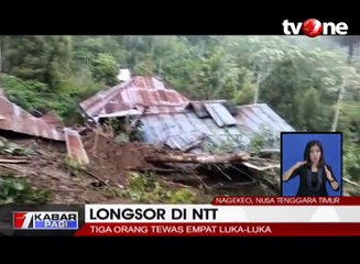 Longsor NTT, 3 Orang Tewas 4 Luka