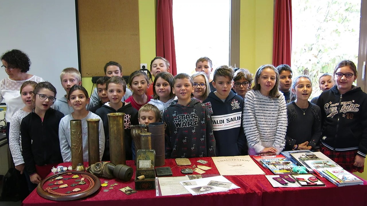 Incollables sur la Grande Guerre, les écoliers de Caumont-sur-Durance chantent le chant des Poilus