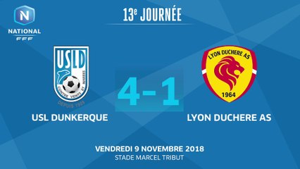J13 : USL Dunkerque - Lyon Duchère AS (4-1), le résumé