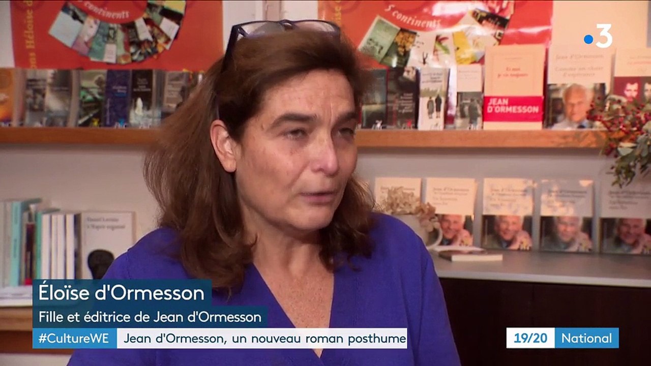 Jean d'Ormesson : un nouveau roman posthume - Vidéo Dailymotion
