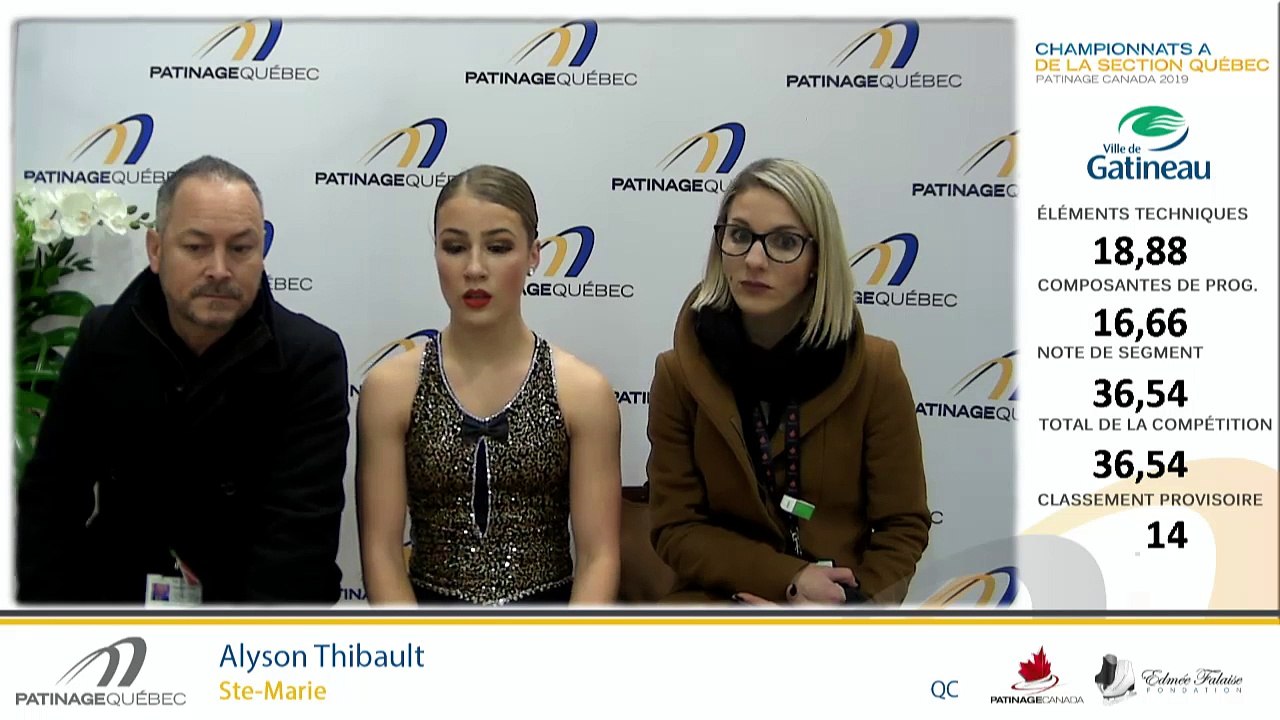 Championnats A de la section Québec - Patinage Canada 2019 Eve. 24 Novice Dames prog. Court échauffement 7 + Eve 25 Junior Messieurs prog. Court