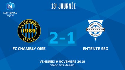 J13 : FC Chambly-Oise – Entente SSG (2-1), le résumé